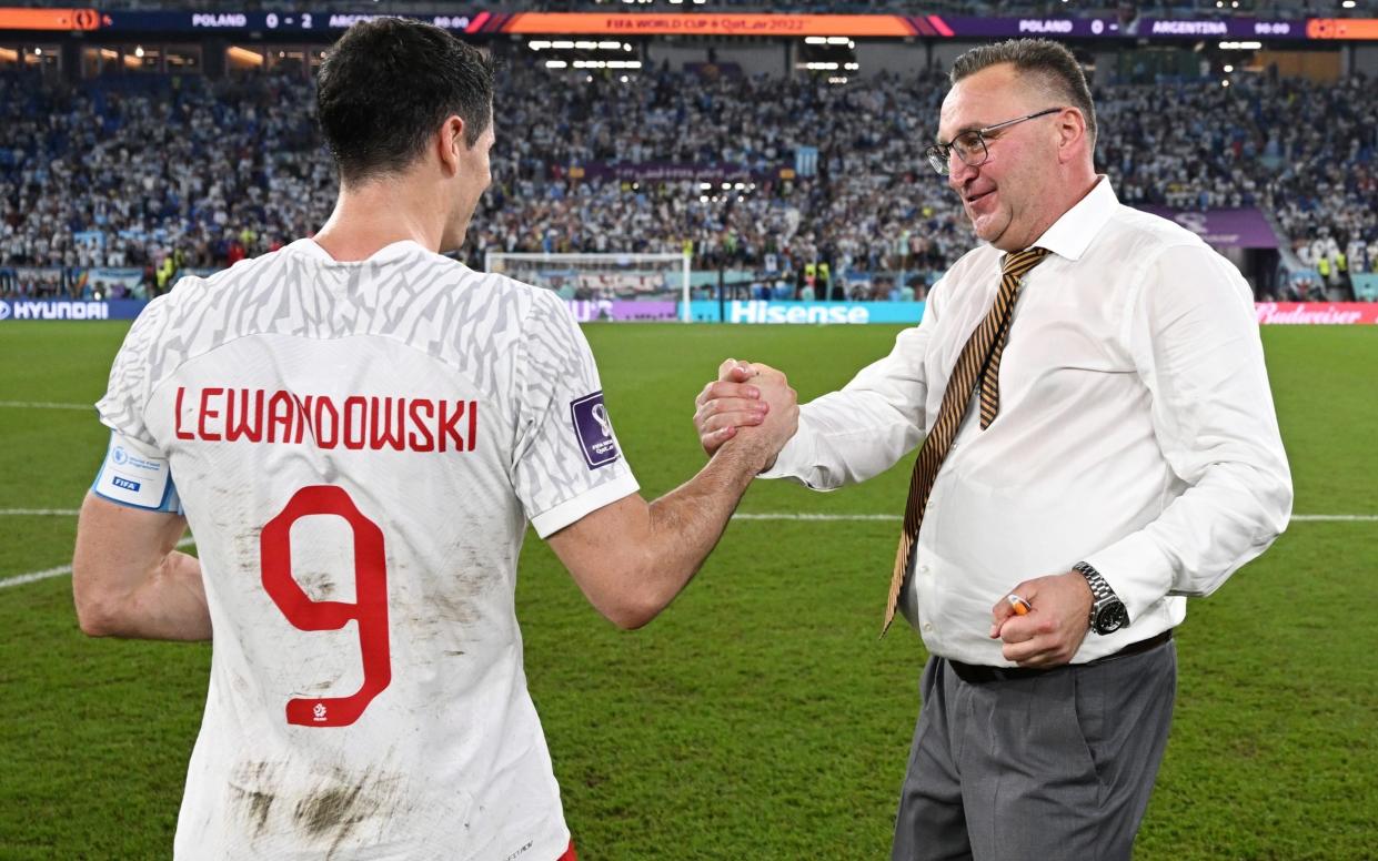Robert Lewandowski and Czeslaw Michniewicz - Poland World Cup 2022 squad list, fixtures and latest odds - Michael Regan/Getty Images