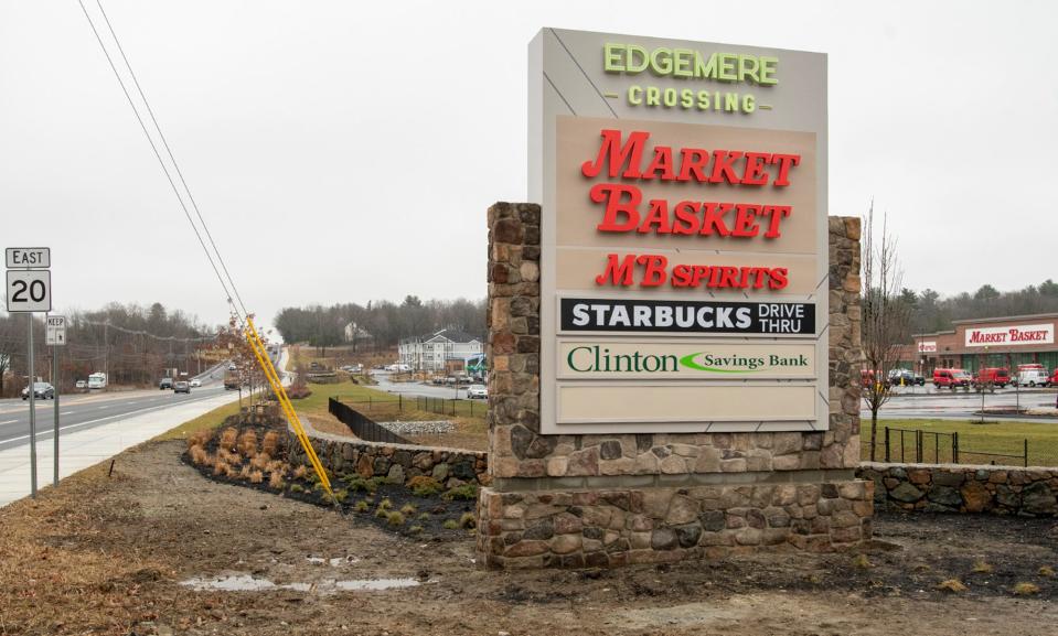 SHREWSBURY - Edgemere Crossing is scheduled to open soon on Route 20. The plaza, built on the former Edgemere Drive-In location, includes a Market Basket supermarket.