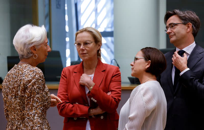 FILE PHOTO: Eurozone finance ministers meeting in Brussels