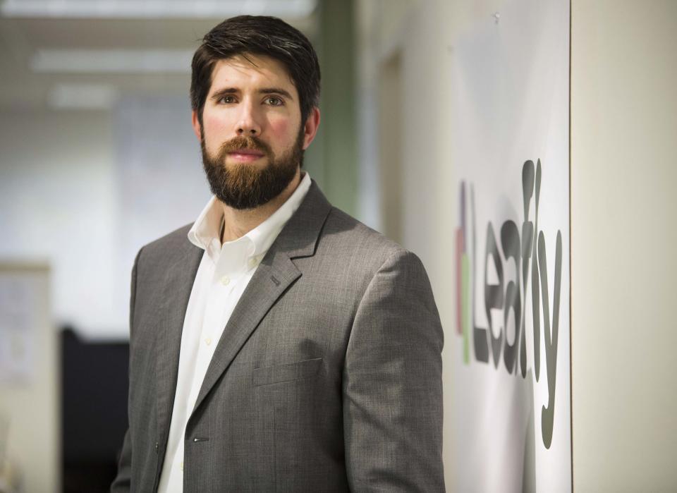 Former DEA agent Patrick Moen, now managing director of compliance and senior counsel for Privateer Holdings, a Seattle-based private equity firm investing in the cannabis industry, poses for a photo in Seattle, Washington January 9, 2014. In November 2013, former federal drug agent Moen quit his post to work for a marijuana industry investment firm, and says he relishes getting in on the ground floor of a burgeoning industry he was once sworn to annihilate. As managing director of compliance and senior counsel for Seattle-based Privateer Holdings, Moen has added his name to a small but growing list of individuals with unlikely backgrounds who have joined or thrown their support behind state-sanctioned marijuana enterprises. To match story USA-DEA/MARIJUANA Picture taken January 9, 2014. REUTERS/Jason Redmond (UNITED STATES - Tags: DRUGS SOCIETY CRIME LAW BUSINESS)