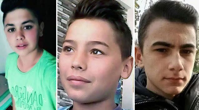 Gokay Yildrim, Nurullah Unluturk and Mert Kalic were the three boys killed by the electrical shock. Source: Facebook