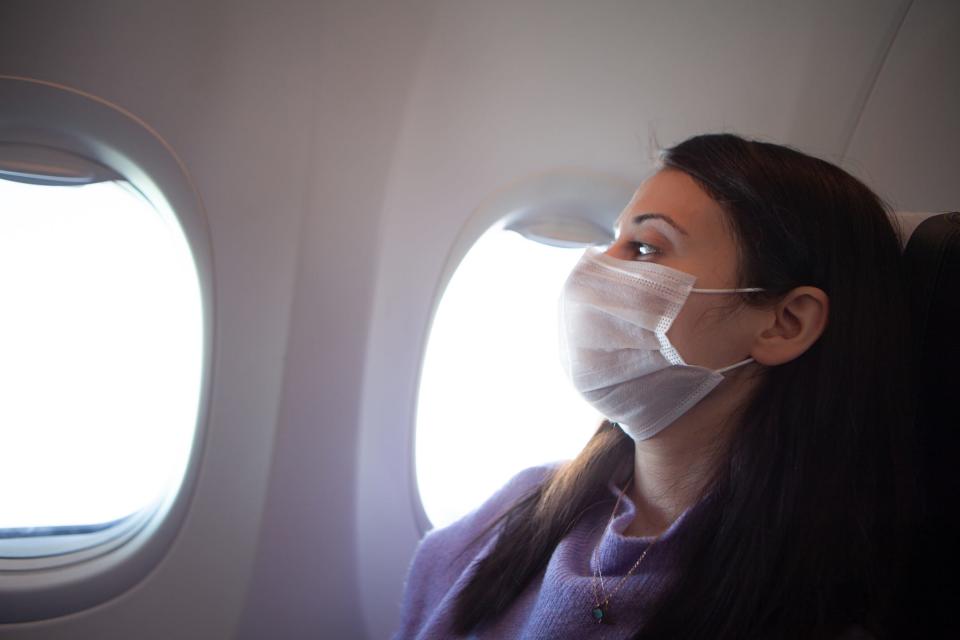 Passengers are required to wear masks while flying on a plane for all major U.S. airlines and at the airport.