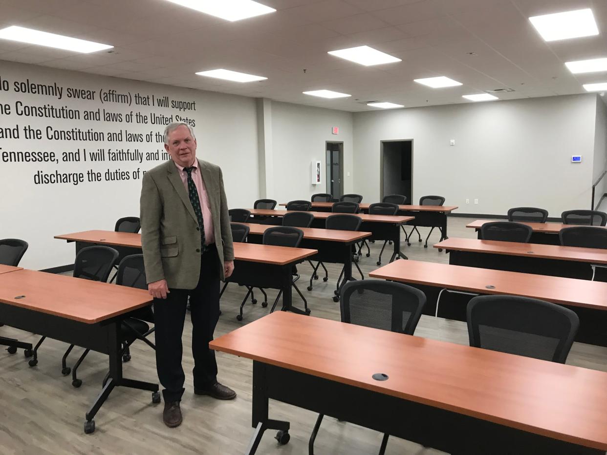 Phillip Warren, just before retiring as Wilson County Administrator of Elections at the new Wilson County Election Commission headquarters in Lebanon.