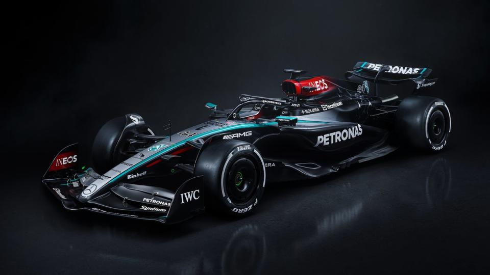 Mercedes launched their 2024 F1 car - the W15 - on Wednesday (Mercedes-Benz AG)