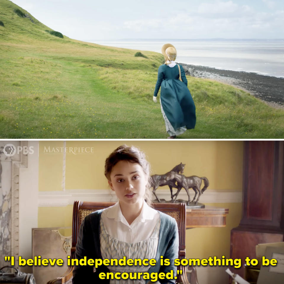Charlotte saying, "I believe independence is something to be encouraged"