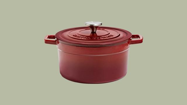 Martha Stewart Collection CLOSEOUT! Enameled Cast Iron 11 Grill Pan,  Created for Macy's - Macy's