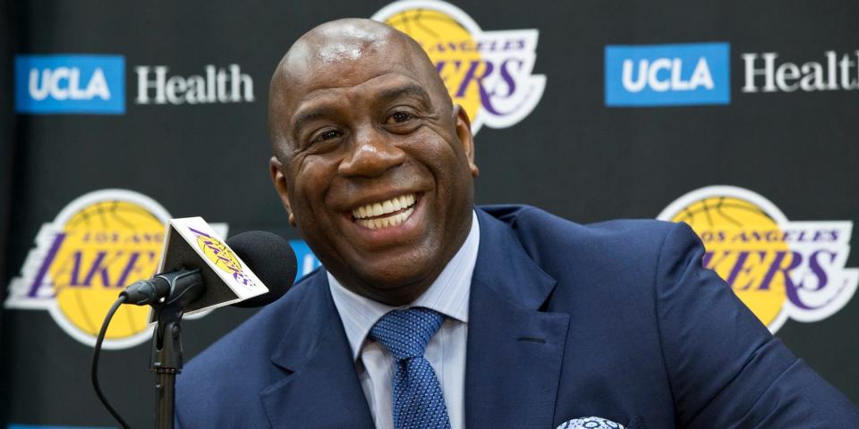 Magic Johnson and the Los Angeles Lakers got their man.