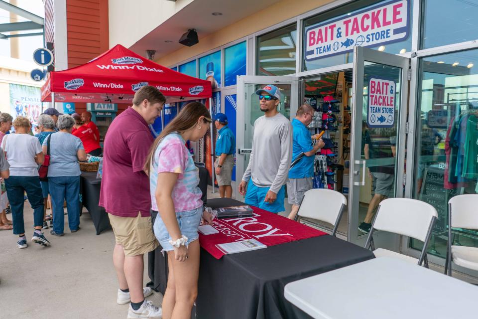 The Blue Wahoos Bait and Tackle team store will offer gift cards for fans to exchange cash for a payment option during the 2023 season when the stadium becomes a cashless venue.