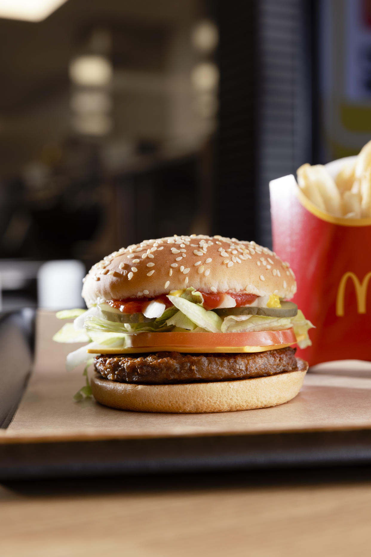 The McPlant burger (McDonald’s/PA)