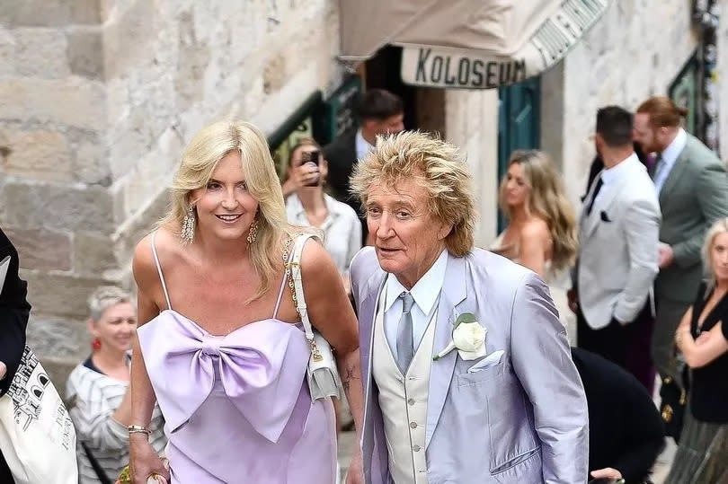 Rod Stewart and Penny Lancaster