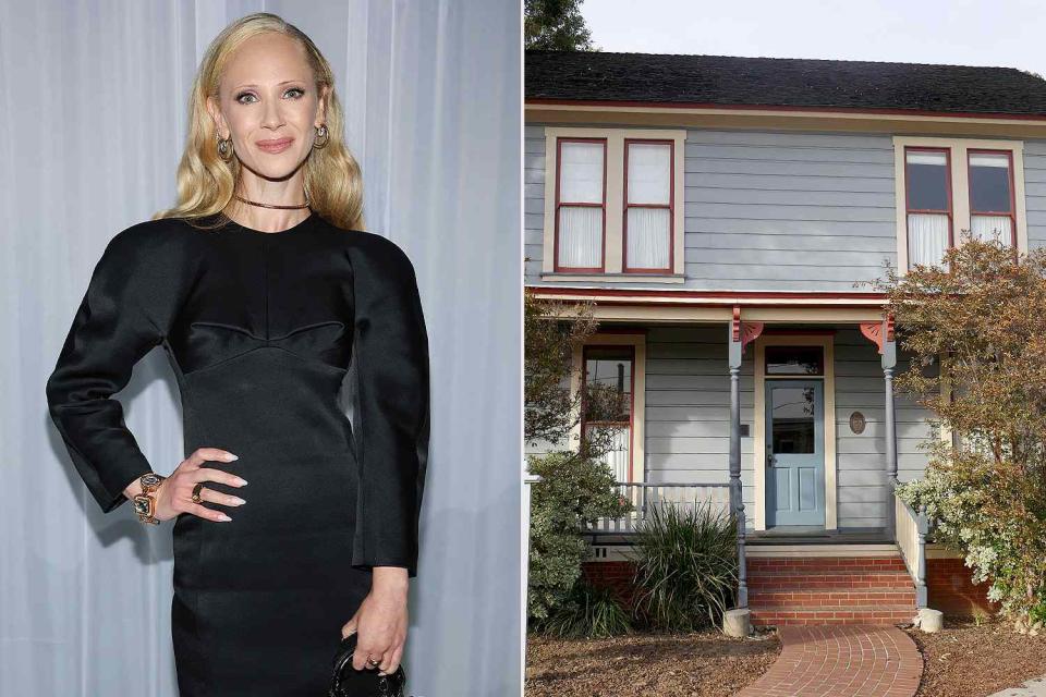 <p>Daniele Venturelli/WireImage, Barry King/Alamy</p> <em>Ted Lasso</em> star Juno Temple lived in the Michael Myers house