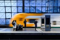 Nationwide strike called by Germany's train drivers union GDL over wage increases, in Berlin