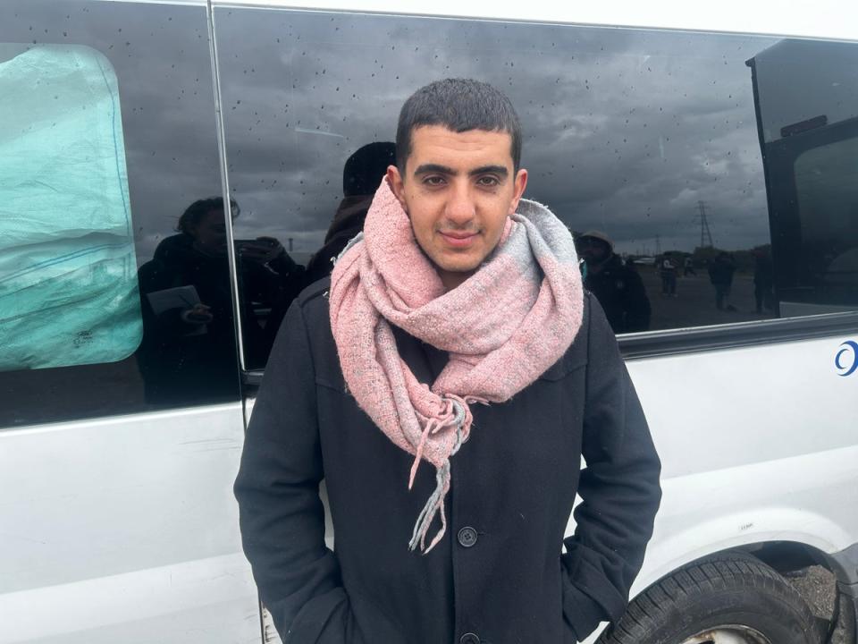 Rahmeen Mohammad, 22, came to France from Turkey by lorry (The Independent)