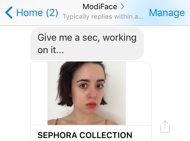 This beauty bot will let you try on lipsticks via Facebook Messenger