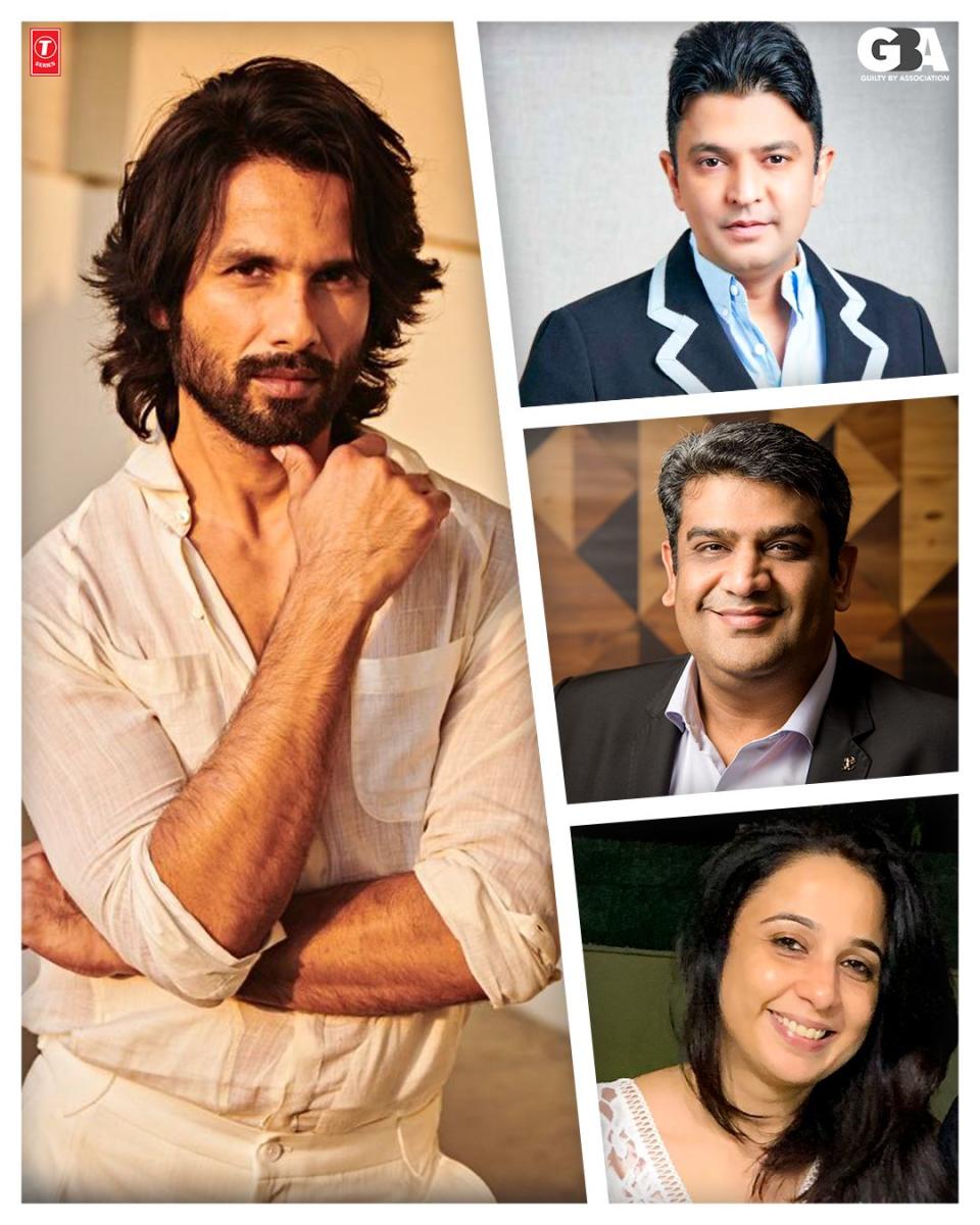 Shahid Kapoor / Bhushan Kumar / Amar Butala / Garima Mehta - Credit: T-Series / Guilty By Association