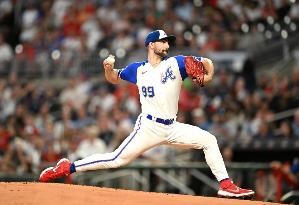 亞特蘭大勇士Spencer Strider。（MLB Photo by Adam Hagy/Getty Images）
