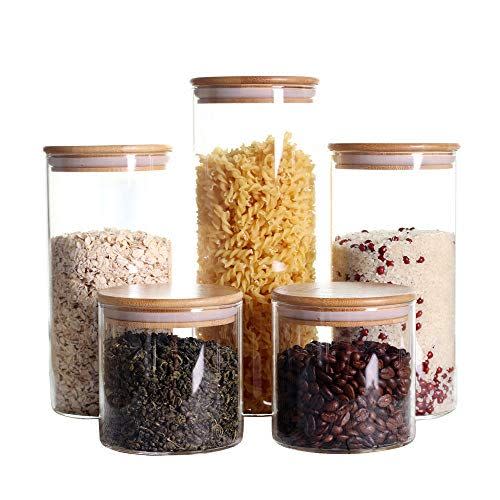 Leaves and Trees Stackable Kitchen Canisters Set