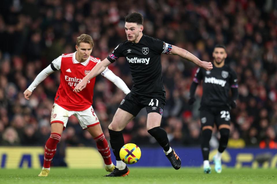 The future of Declan Rice remains the big talking point for West Ham (Getty Images)