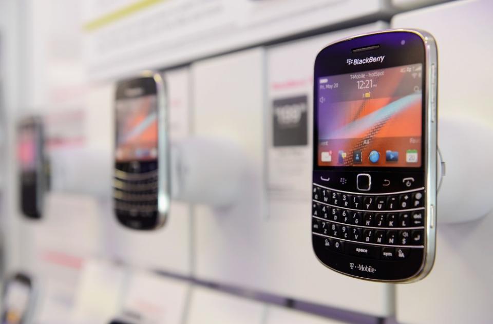 BlackBerry phone service was cut off in 2022. Getty Images