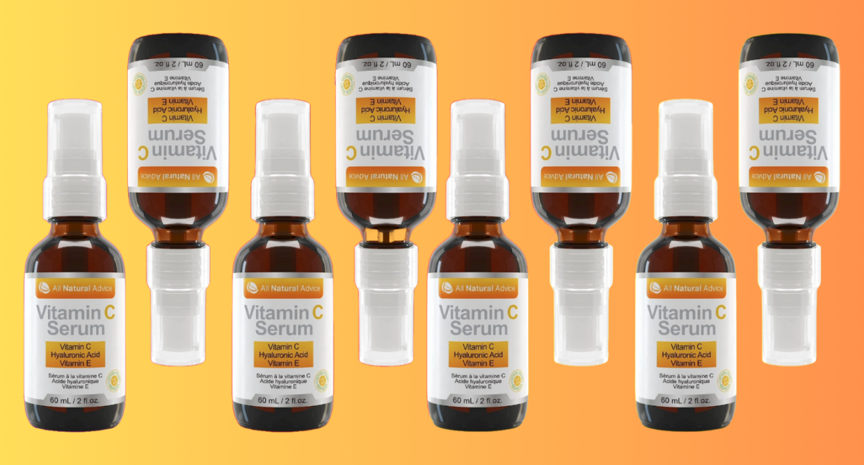 This anti-aging vitamin C serum has racked up nearly 25,000 reviews on Amazon Canada — here's why (photos via Amazon)