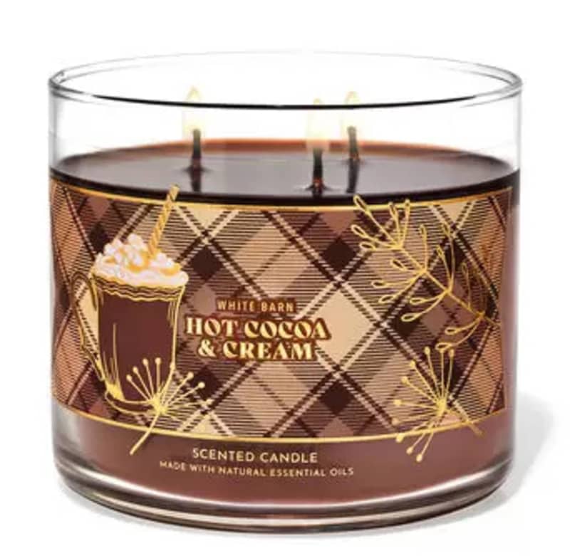 White Barn Hot Cocoa & Cream 3-Wick Candle