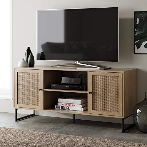 11) Mina Modern TV Stand Entertainment Cabinet