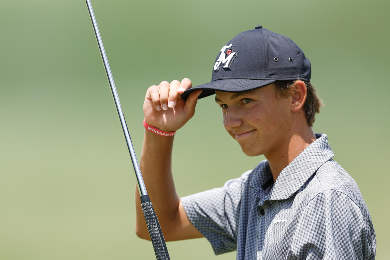 Miles Russell, who is the youngest player on record with a top-25 finish on either the PGA Tour or Korn Ferry Tour, made seven birdies in a 10 hole stretch on Sunday. 