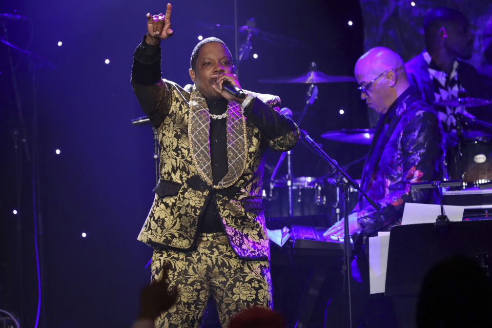 Mase performs on stage at the Pre-Grammy Gala And Salute To Industry Icons at the Beverly Hilton Hotel on Saturday, Jan. 25, 2020, in Beverly Hills, Calif. (Photo by Willy Sanjuan/Invision/AP)