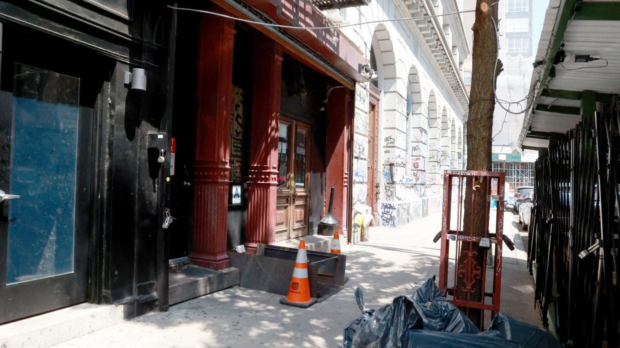 A partial view of the Sweet & Vicious bar on Spring St. in Manhattan, New York.