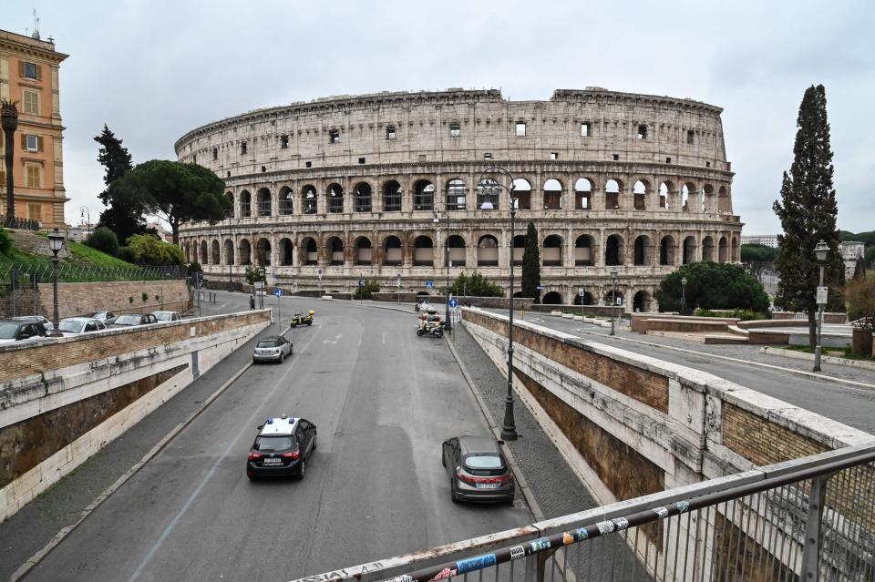 Traffic around the world has dropped considerably as quarantines kick in (AFP via Getty Images)