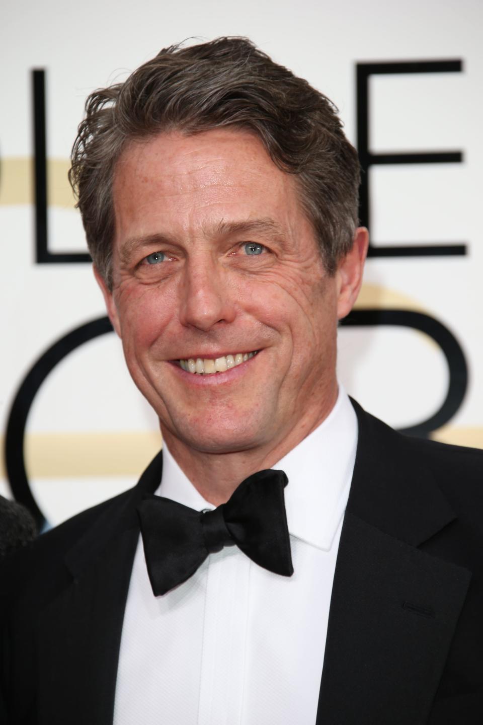 Hugh Grant a the Golden Globe Awards in 2017.