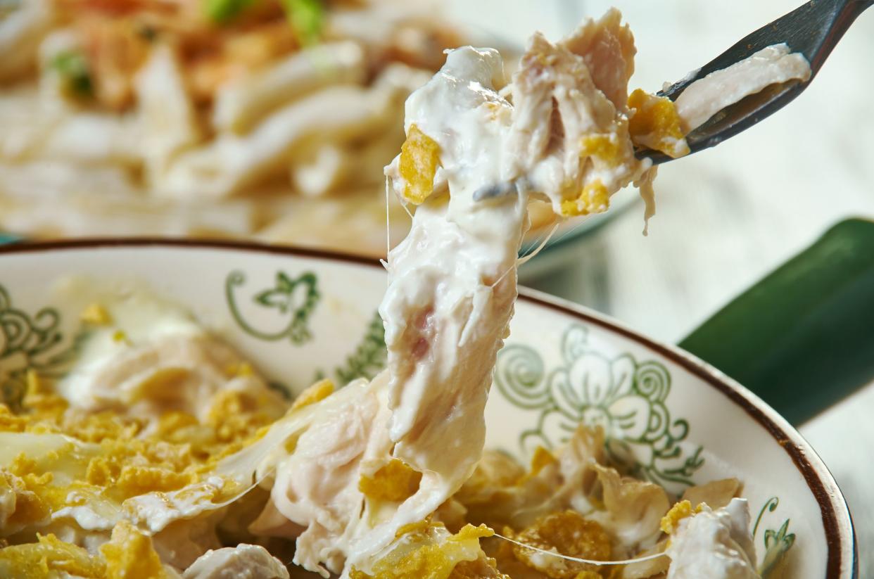 Creamy Chicken Ritz Casserole, creamy chunks of chicken .