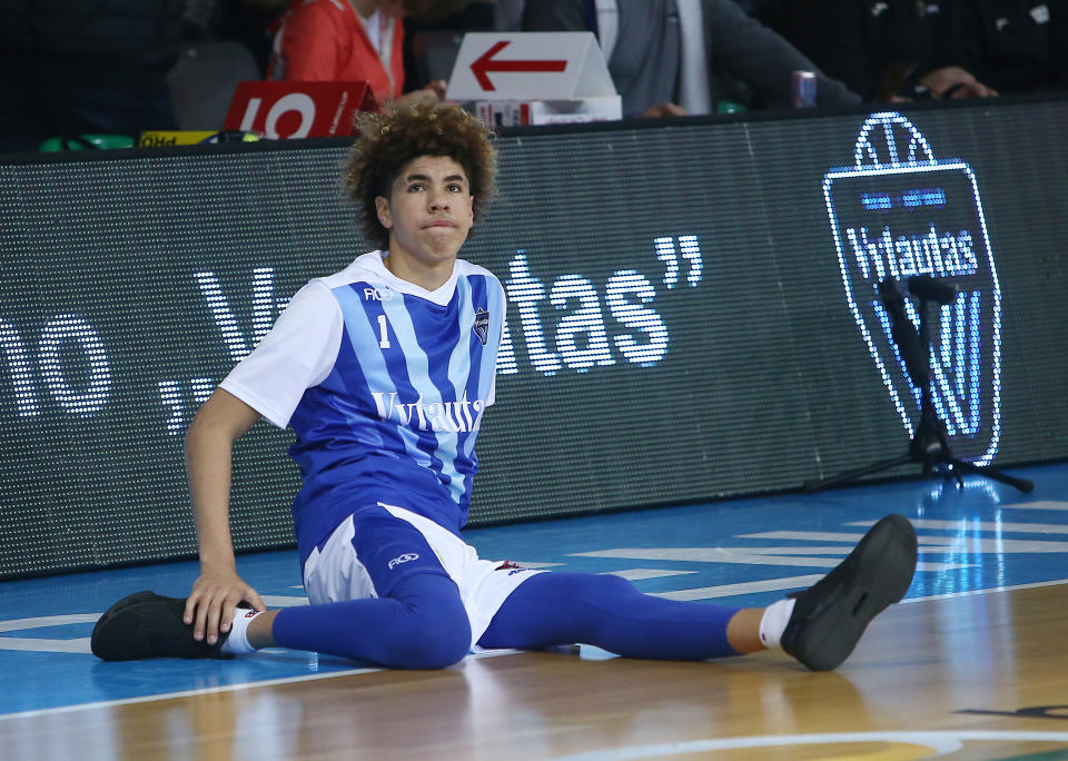 Not everyone is excited about LaMelo Ball’s return to amateur athletic competition. (Getty Images)