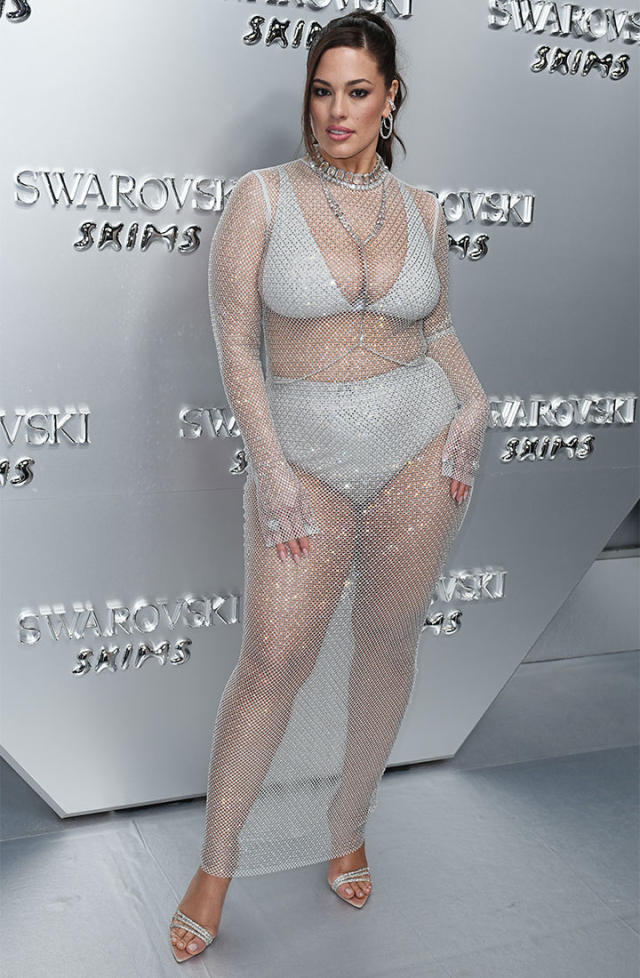 Gwyneth Paltrow, Ashley Graham And Emma Roberts Stun In Diamond-Encrusted  Outfits For Swarovski X Skims Launch Party