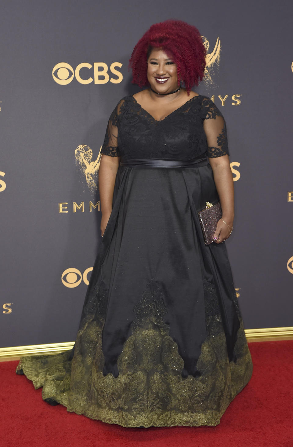 Ashley Nicole Black arrives at the 69th Primetime Emmy Awards in September 2017 in Los Angeles. (Photo by Richard Shotwell/Invision/AP)