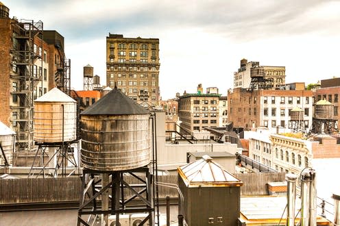   <span class="attribution"><a class="link " href="https://www.shutterstock.com/image-photo/view-old-buildings-water-towers-midtown-1280896291" rel="nofollow noopener" target="_blank" data-ylk="slk:Charlotte Raboff/Shutterstock;elm:context_link;itc:0;sec:content-canvas">Charlotte Raboff/Shutterstock</a></span>