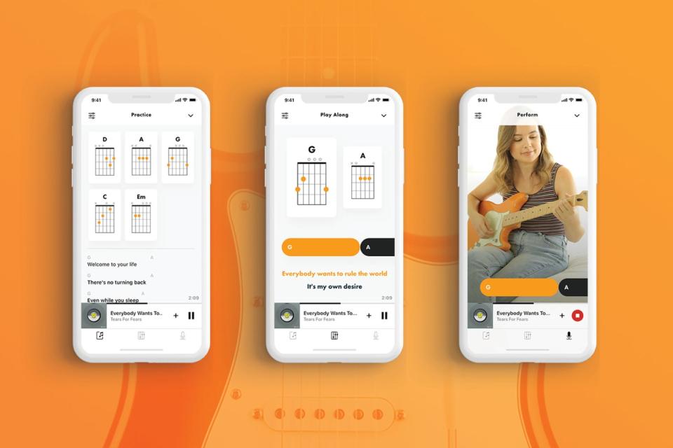 The new app allows users to play along with their favourite songs on Apple Music (Fender)