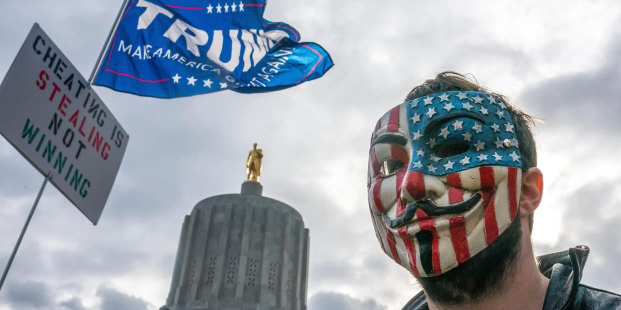 trump supporter guy fawkes mask