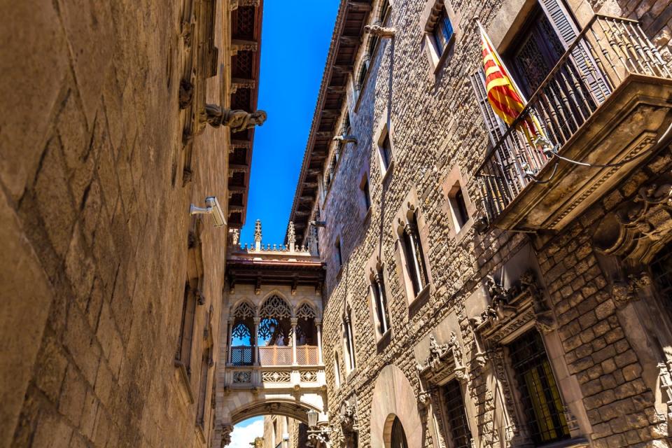 Barri Gotic is the city’s gothic quarter (Gett/iStock)