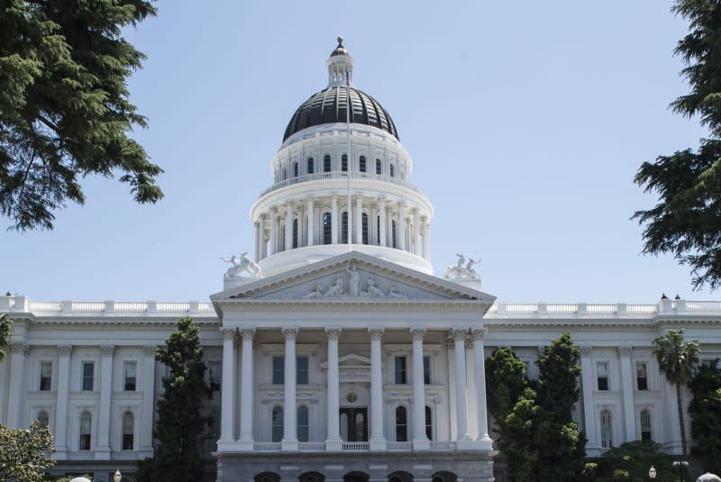 California state lawmakers in Sacremento (pictured) introduced bipartisan legislation Tuesday that would legalize the use of psychedelics for therapeutic purposes. The Regulated Psychedelic-Assisted Therapy Act, or Senate Bill 1012, would authorize licensed therapists to administer "magic" mushrooms to patients over 21. File Photo by Terry Schmitt/UPI