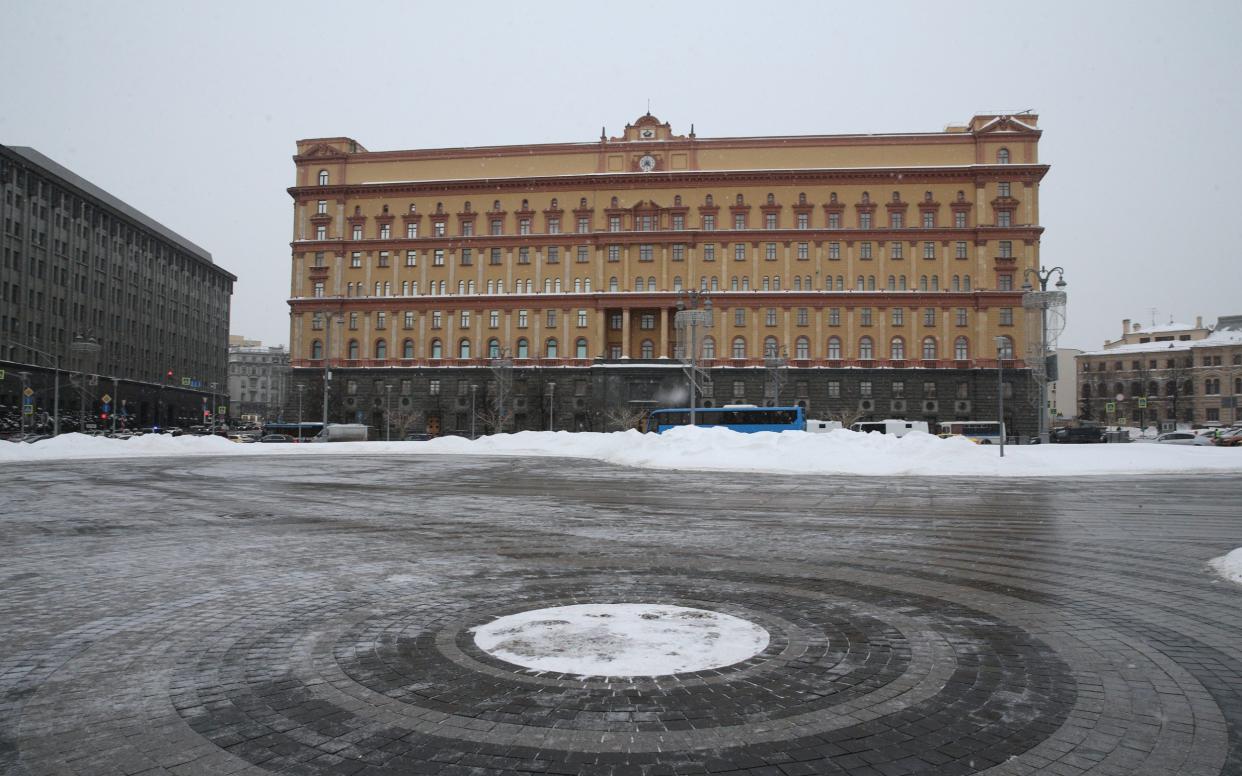 The FSB headquarters on Lubyanka Square in Moscow - Getty