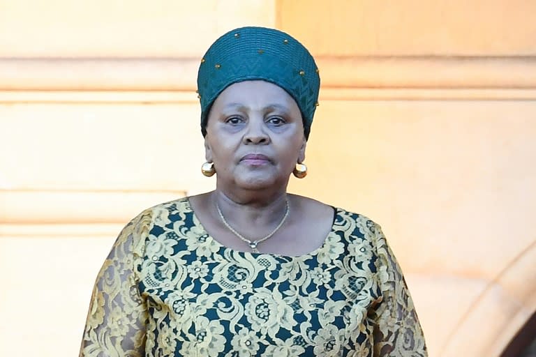 La présidente du Parlement sud-africain, Nosiviwe Mapisa-Nqakula, le 8 février 2024 au Cap (Rodger Bosch)