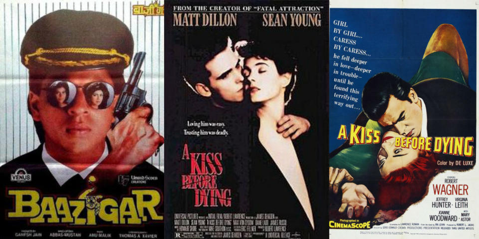 Baazigar (1993) and A Kiss Before Dying (1991, 1965)