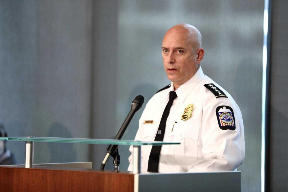 Columbus Division of Police Chief Thomas Quinlan at a news conference in August.