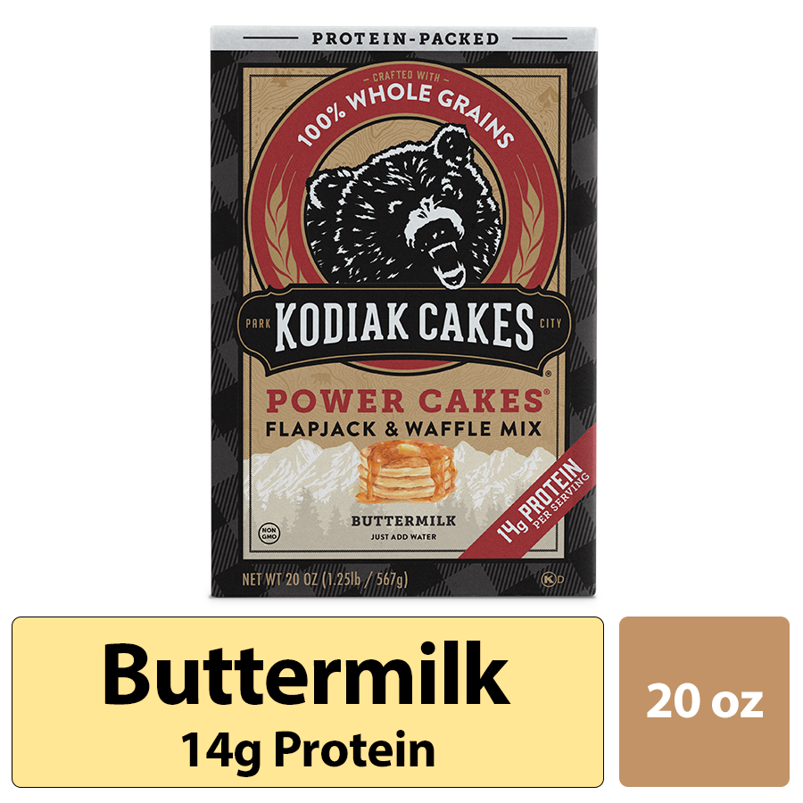 <p><strong>Kodiak Cakes</strong></p><p>walmart.com</p><p><strong>$4.77</strong></p><p><a href="https://go.redirectingat.com?id=74968X1596630&url=https%3A%2F%2Fwww.walmart.com%2Fip%2F47375763&sref=https%3A%2F%2Fwww.thepioneerwoman.com%2Ffood-cooking%2Fmeals-menus%2Fg36178580%2Fbest-pancake-mix%2F" rel="nofollow noopener" target="_blank" data-ylk="slk:Shop Now;elm:context_link;itc:0;sec:content-canvas" class="link ">Shop Now</a></p><p>These "good-for-you" flapjacks will help you jump-start your day. They're packed with 14 grams of protein, made with 100% whole grains, and they don't contain any preservatives. Best of all—they taste delicious! </p>
