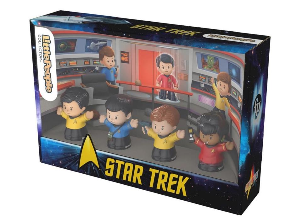 Star Trek TOS Collector's Set from Fisher-Price, packaging side view