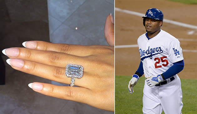 Carl Crawford gets engaged to reality TV star Evelyn Lozada, gives