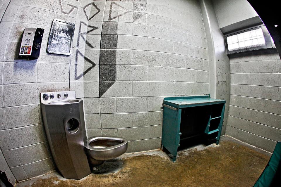 A look inside a cell at the Oklahoma County jail.