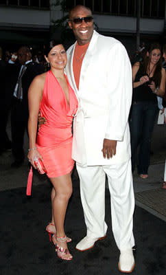 Michael Clarke Duncan with Irene Marquez at the New York premiere of Dreamworks' The Island