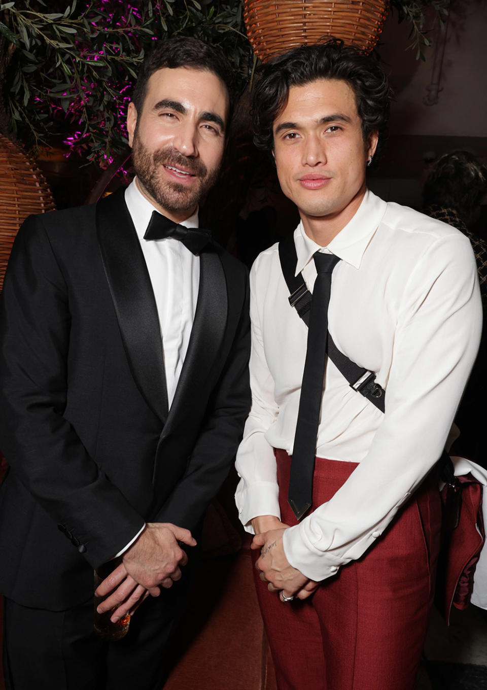 Brett Goldstein and Charles Melton at the WME 2024 Awards Toast at Soho House West Hollywood on January 14, 2024.